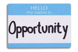 small business opportunity name tag