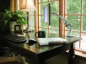 home office to stay focused working remote